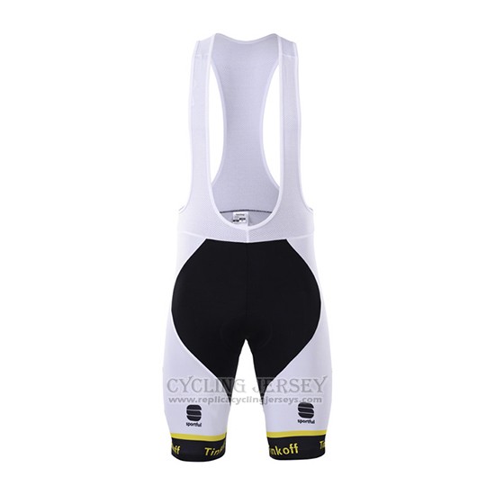 2017 Cycling Jersey Tinkoff Yellow Short Sleeve and Bib Short